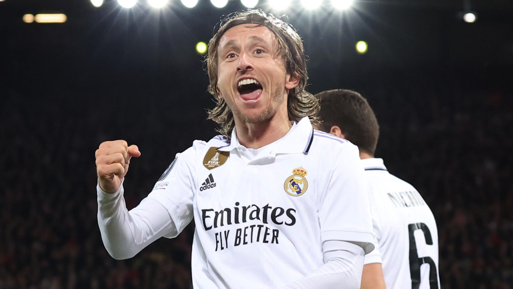 Luka Modric trong màu áo đội bóng Real Madrid 